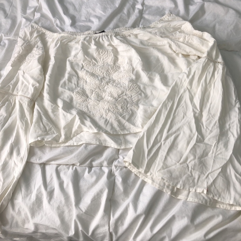 White Bell-Sleeve Top!